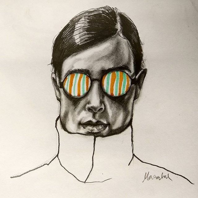 Hypnotic Drawing by Marzabal